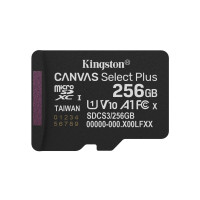 Produktbild för Kingston Canvas Select Plus - flash-minneskort - 256 GB - mikroSDXC UHS-I