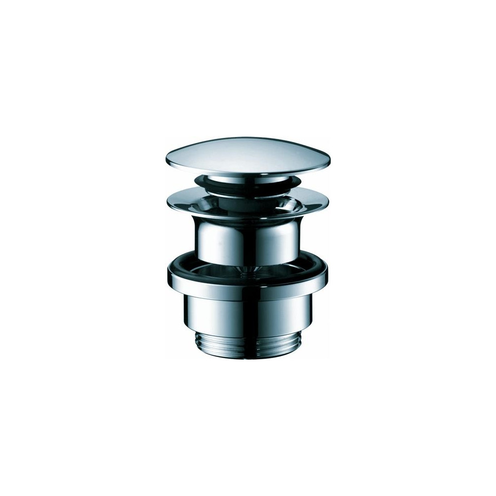 Produktbild för HansGrohe 1 1/4" push-open bottenventil med klickfunktion, k...