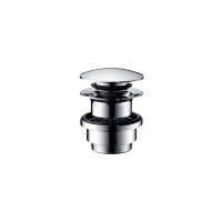 Produktbild för HansGrohe 1 1/4" push-open bottenventil med klickfunktion, k...