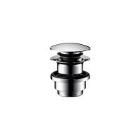 Produktbild för HansGrohe 1 1/4" push-open bottenventil med klickfunktion, k...