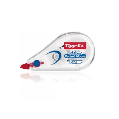 BIC Tipp-Ex Mini Pocket Mouse - korrigeringsrulle - 5 mm x 5 m - transparent (paket om 10)