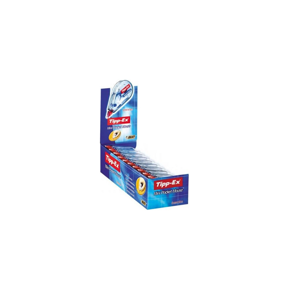 Produktbild för Tipp-Ex Mini Pocket Mouse - korrigeringsrulle - 5 mm x 5 m - transparent (paket om 10)