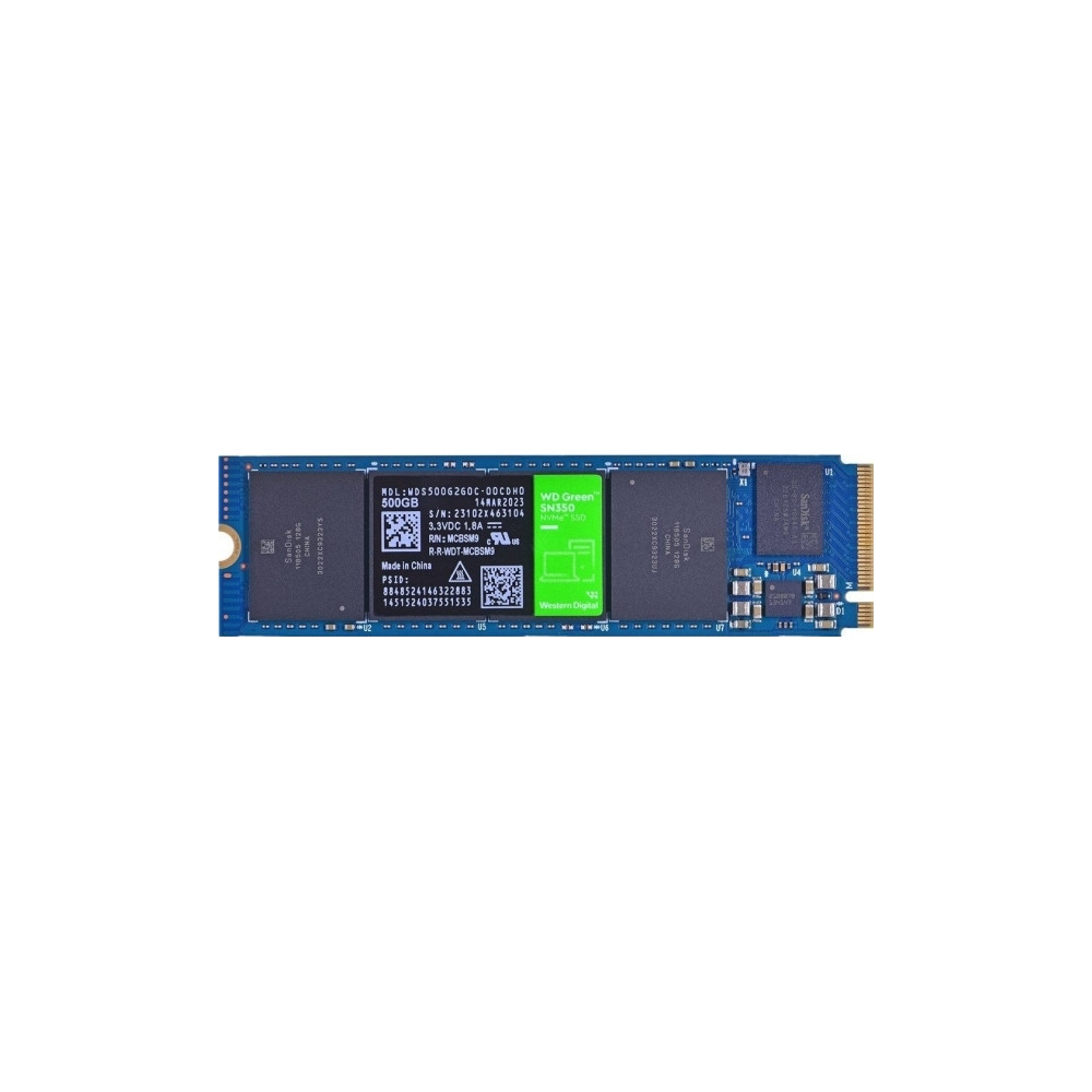 Produktbild för WD Green SN350 - SSD - 500 GB - PCIe 3.0 x4 (NVMe)