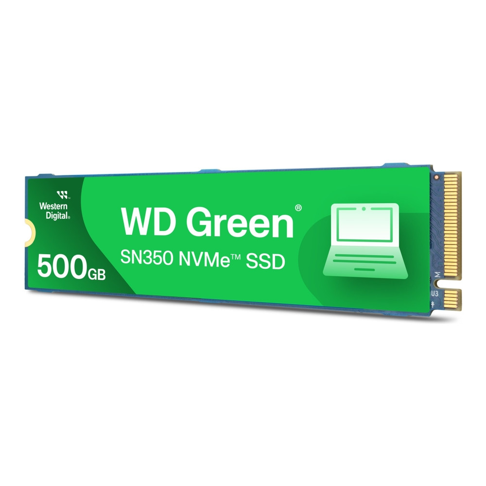 Produktbild för WD Green SN350 - SSD - 500 GB - PCIe 3.0 x4 (NVMe)