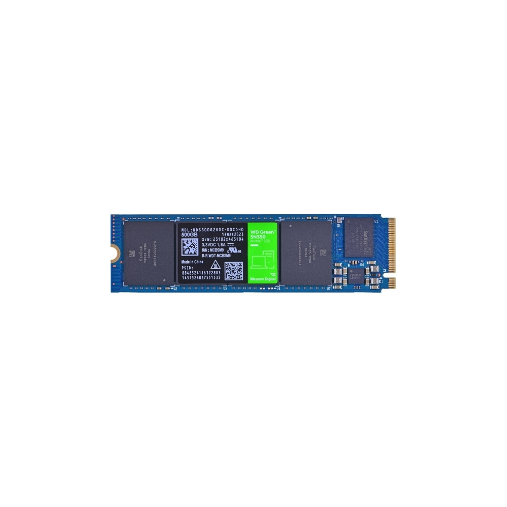 Produktbild för WD Green SN350 - SSD - 500 GB - PCIe 3.0 x4 (NVMe)