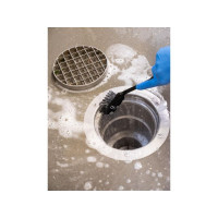 Produktbild för Diskborste VIKAN medium 28cm svart
