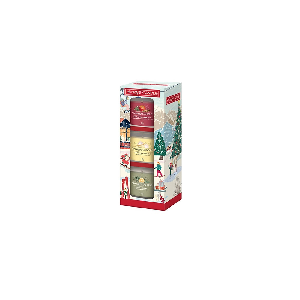 Produktbild för Yankee Candle Holiday Party Votive Candle 3x37g