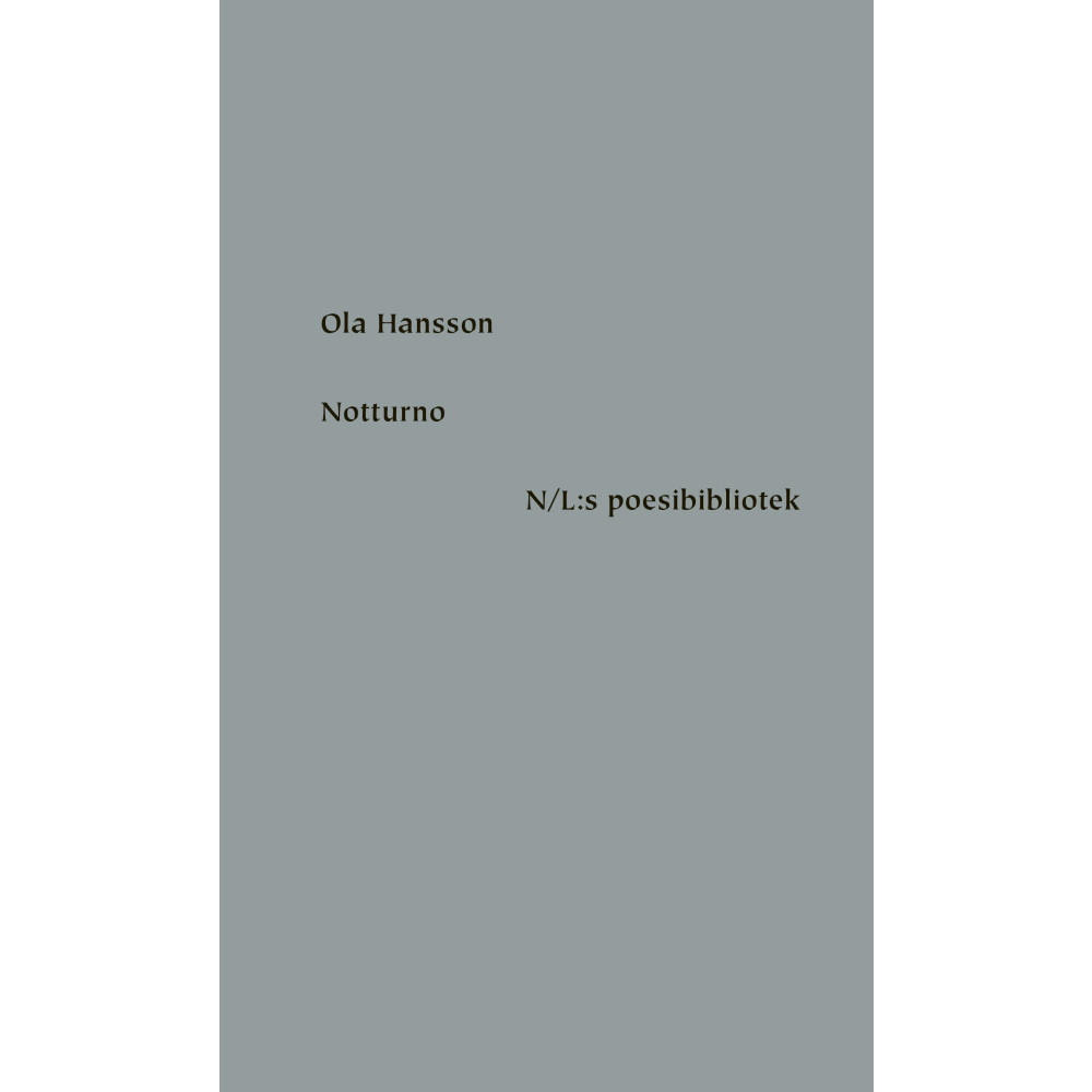 Produktbild för Notturno (inbunden)