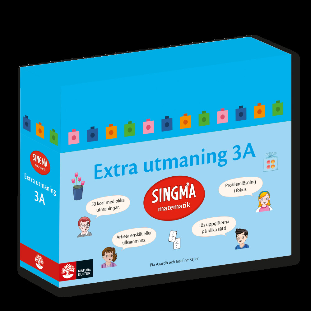 Produktbild för Singma matematik 3A Extra utmaning (bok)