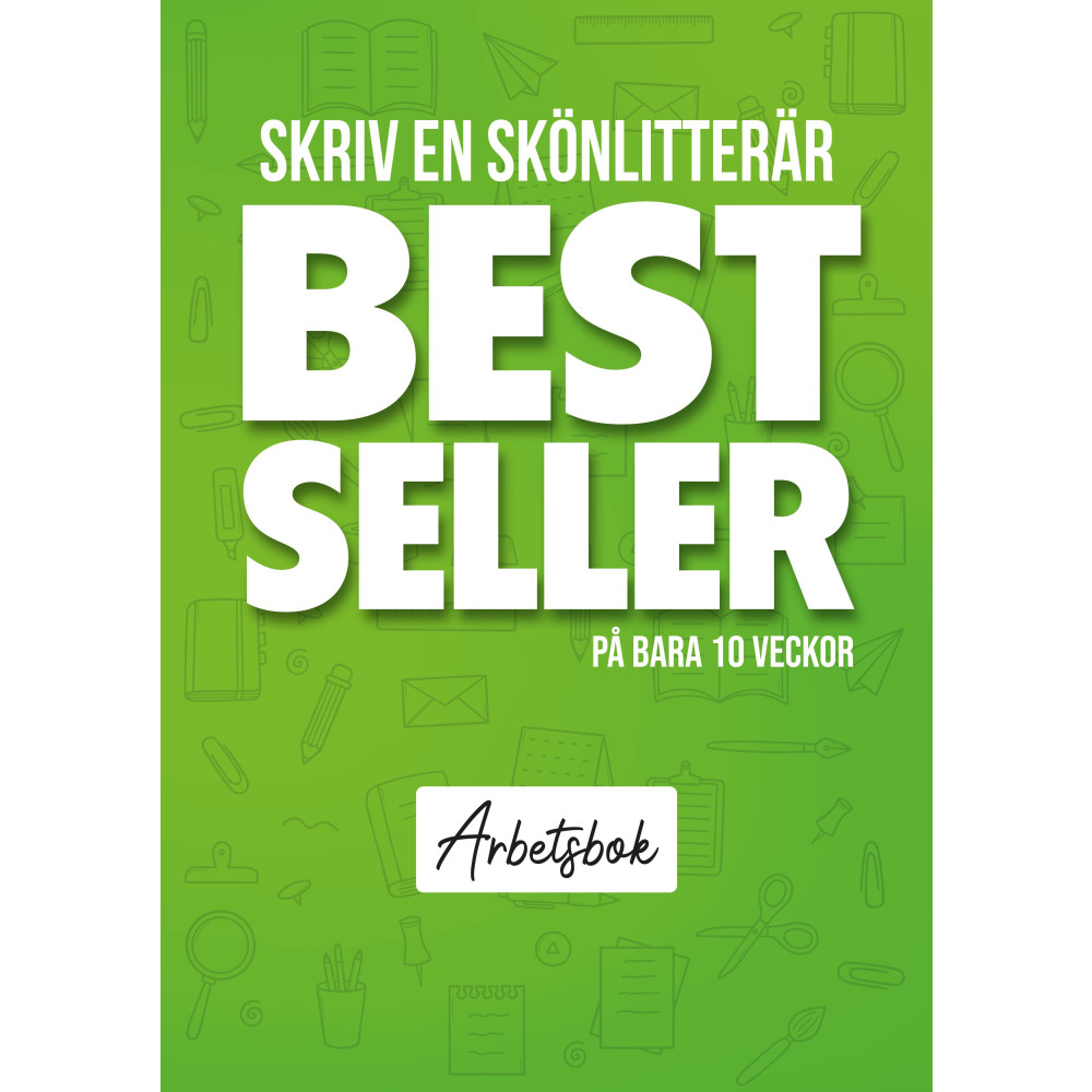 Produktbild för Skriv en skönlitterär bestseller på bara 10 veckor : Arbetsbok grön (bok, danskt band)