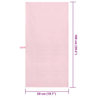 Produktbild för Sporthanddukar 2 pcs Rosa 100 x 50 cm Polyester och polyamid