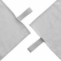 Produktbild för Sporthandduk Set 2 pcs Grå tyg