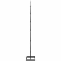 Produktbild för Metall julgran med stativ Svart 150 cm Stål