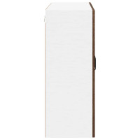 Produktbild för Väggglasförråd LUCCA Brun ek 80 x 31 x 80 cm Konstruerat trä