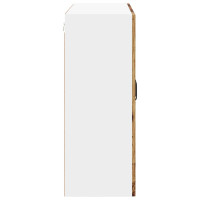 Produktbild för Väggglasförråd LUCCA Gammalt trä 80 x 31 x 80 cm
