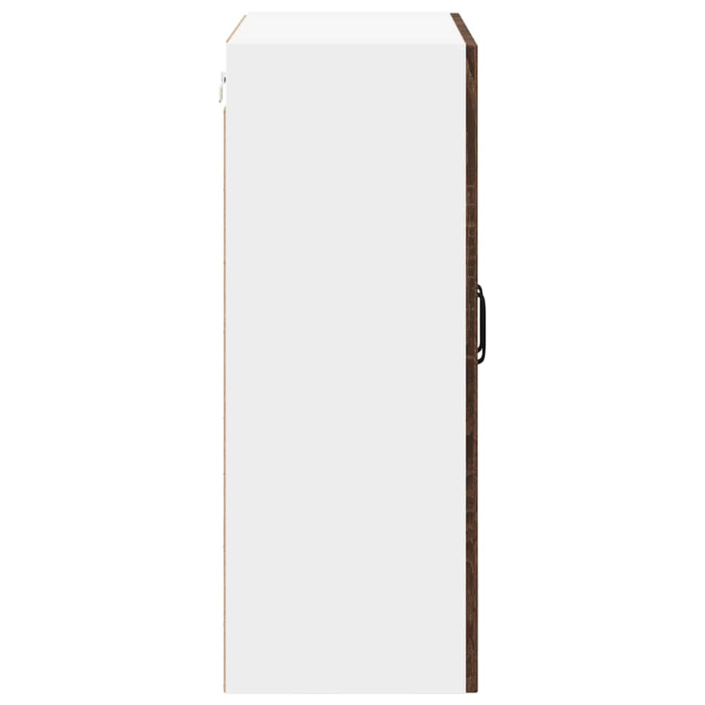 Produktbild för Väggglasförråd LUCCA Brun ek 60 x 31 x 80 cm Konstruerat trä