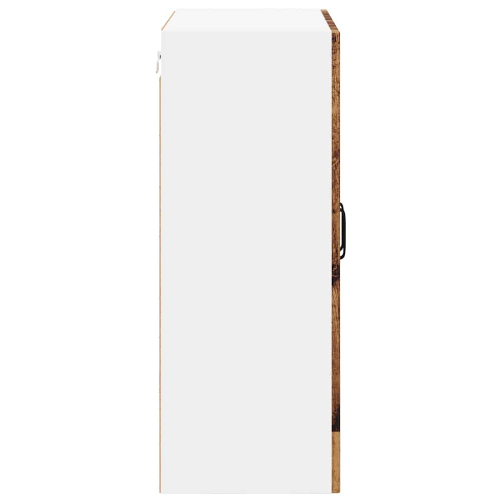 Produktbild för Väggglasförråd LUCCA Gammalt trä 60 x 31 x 80 cm