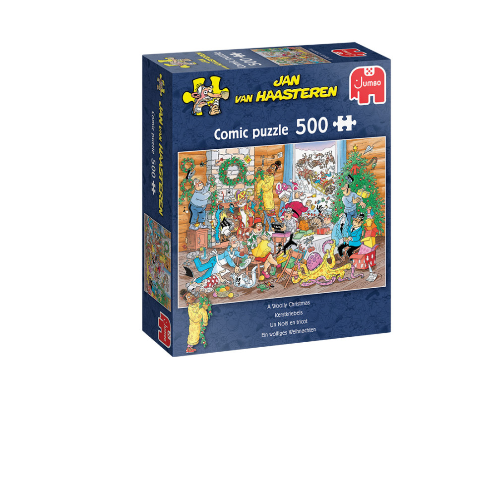 Produktbild för Pussel JvH A Woolly Christmas 500bit