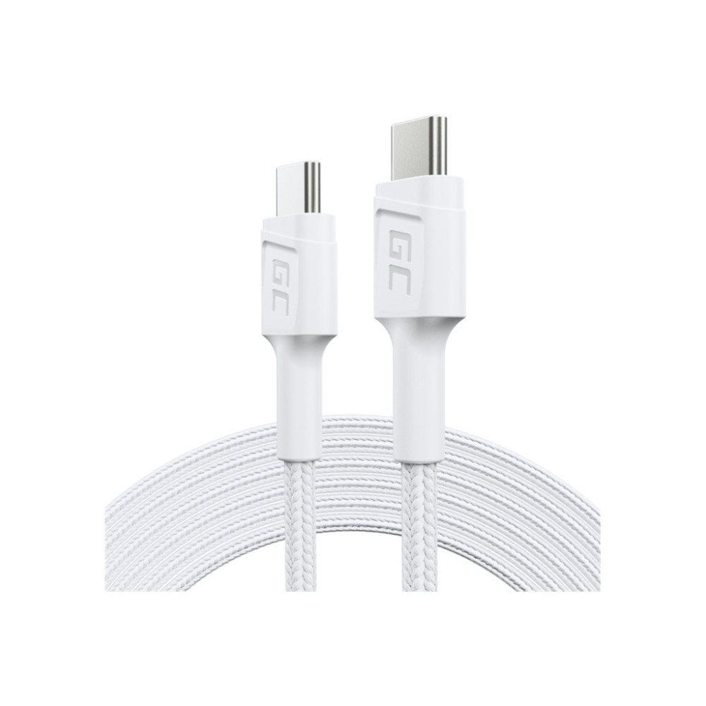 Produktbild för Green Cell PowerStream - USB typ C-kabel - 24 pin USB-C till 24 pin USB-C - 2 m
