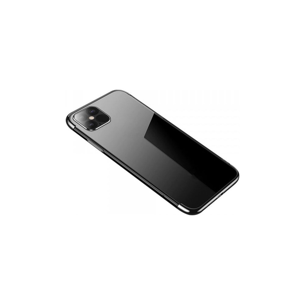 Produktbild för Hurtel Clear Color fodral geléskal med metallram iPhone 12 6...