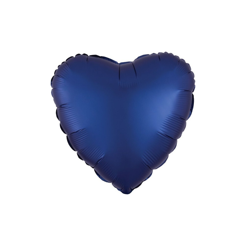 Produktbild för AMSCAN folieballong Lustre Navy blå hjärta 43 cm löst 991411...