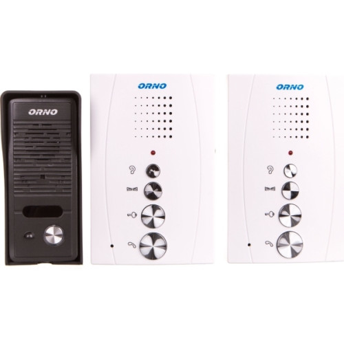 ORNO Orno dörrintercom-set för enbostadshus med interntelefon, ha...