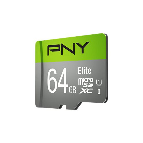 PNY Technologies PNY Elite - flash-minneskort - 64 GB - mikroSDXC UHS-I