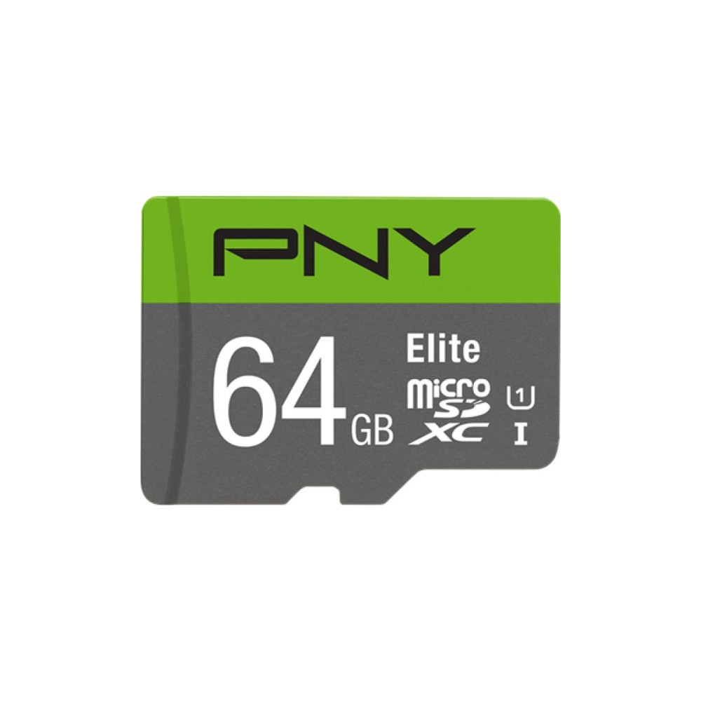 Produktbild för PNY Elite - flash-minneskort - 64 GB - mikroSDXC UHS-I