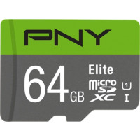 Produktbild för PNY Elite - flash-minneskort - 64 GB - mikroSDXC UHS-I