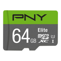 Produktbild för PNY Elite - flash-minneskort - 64 GB - mikroSDXC UHS-I