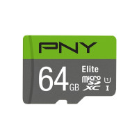 Produktbild för PNY Elite - flash-minneskort - 64 GB - mikroSDXC UHS-I
