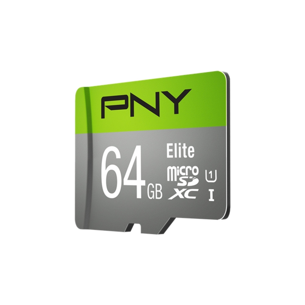 Produktbild för PNY Elite - flash-minneskort - 64 GB - mikroSDXC UHS-I