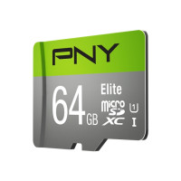 Produktbild för PNY Elite - flash-minneskort - 64 GB - mikroSDXC UHS-I