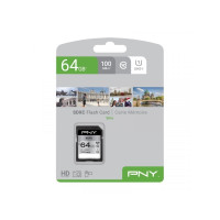 Produktbild för PNY Elite - flash-minneskort - 64 GB - mikroSDXC UHS-I