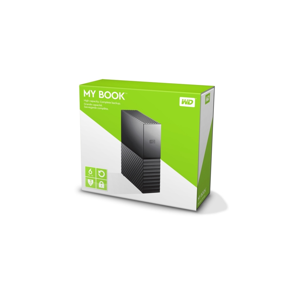 Produktbild för WD My Book WDBBGB0060HBK - hårddisk - 6 TB - USB 3.0