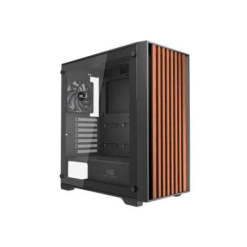Nordic Gaming NGC-6857, Tower, PC, Svart, Trä, ATX, micro AT... - Datorchassin & Tillbehör
