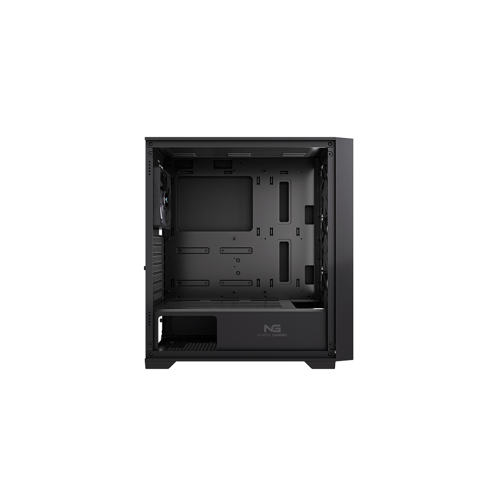 Produktbild för Nordic Gaming NGC-6857, Tower, PC, Svart, Trä, ATX, micro AT...