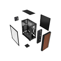Produktbild för Nordic Gaming NGC-6857, Tower, PC, Svart, Trä, ATX, micro AT...