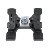 Produktbild för Logitech Flight Rudder Pedals - pedaler - kabelansluten