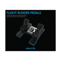Produktbild för Logitech Flight Rudder Pedals - pedaler - kabelansluten