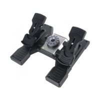 Produktbild för Logitech Flight Rudder Pedals - pedaler - kabelansluten