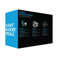 Produktbild för Logitech Flight Rudder Pedals - pedaler - kabelansluten