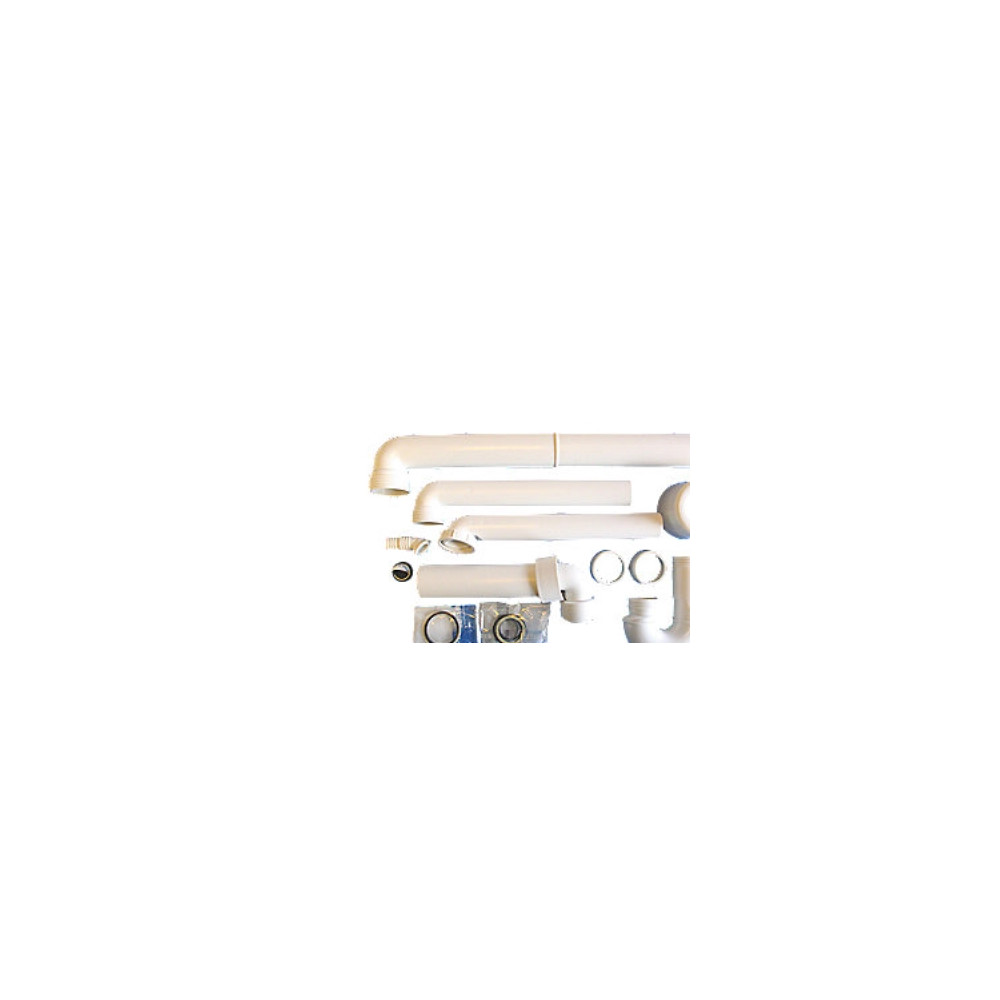 Produktbild för Vit Geberit vattenlås 50 mm x 1 1/2" vit för enkelho – plats...