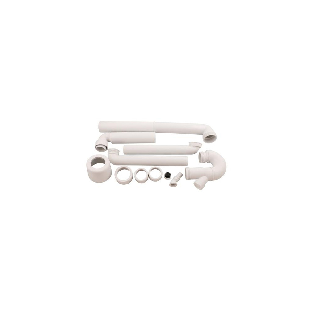 Produktbild för Vit Geberit vattenlås 50 mm x 1 1/2" vit för enkelho – plats...