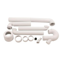 Produktbild för Vit Geberit vattenlås 50 mm x 1 1/2" vit för enkelho – plats...