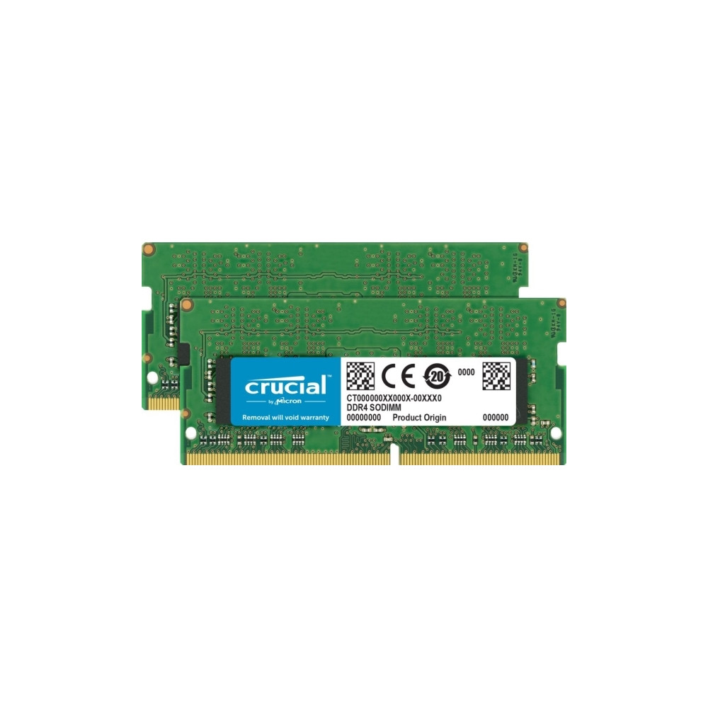 Produktbild för Crucial - DDR4 - sats - 64 GB: 2 x 32 GB - SO DIMM 260-pin - 3200 MHz / PC4-25600 - ej buffrad