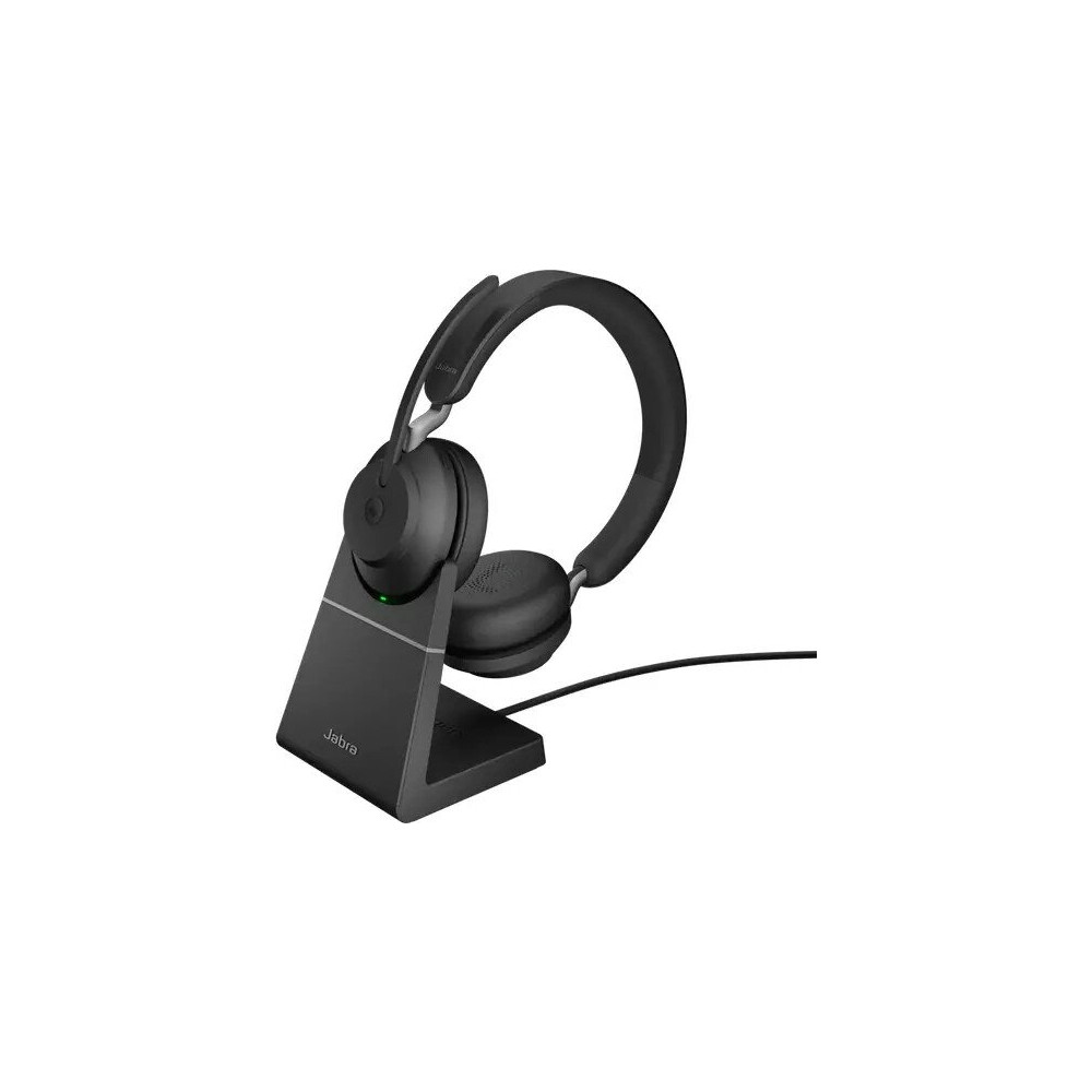 Produktbild för Jabra Evolve2 65 MS Stereo - headset - USB-C - med laddningsställ