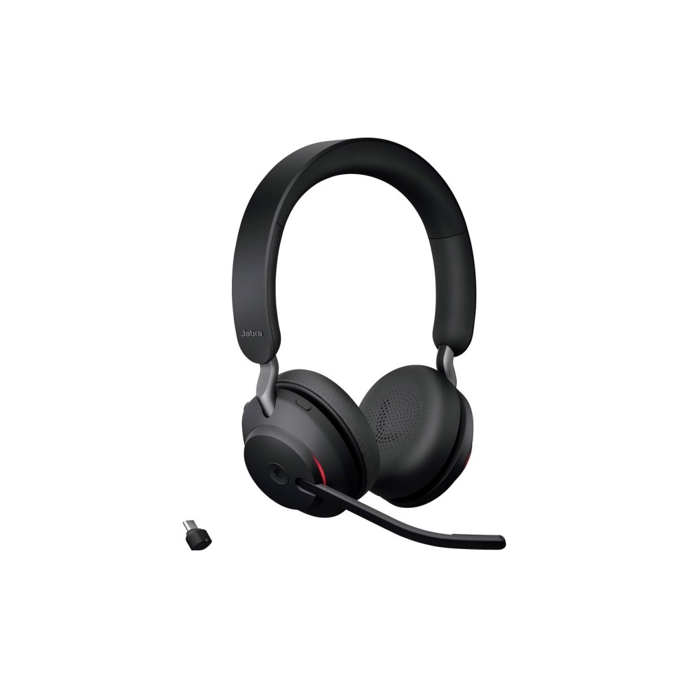Produktbild för Jabra Evolve2 65 MS Stereo - headset - USB-C - med laddningsställ