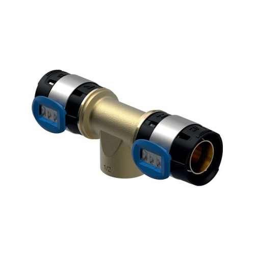 GEBERIT Geberit FlowFit T-stycke med invändig gänga CuSn4Zn2PS, d=40...