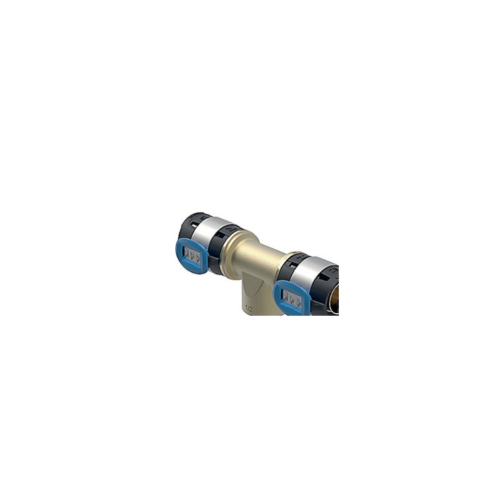 Produktbild för Geberit FlowFit T-stycke med invändig gänga CuSn4Zn2PS, d=40...